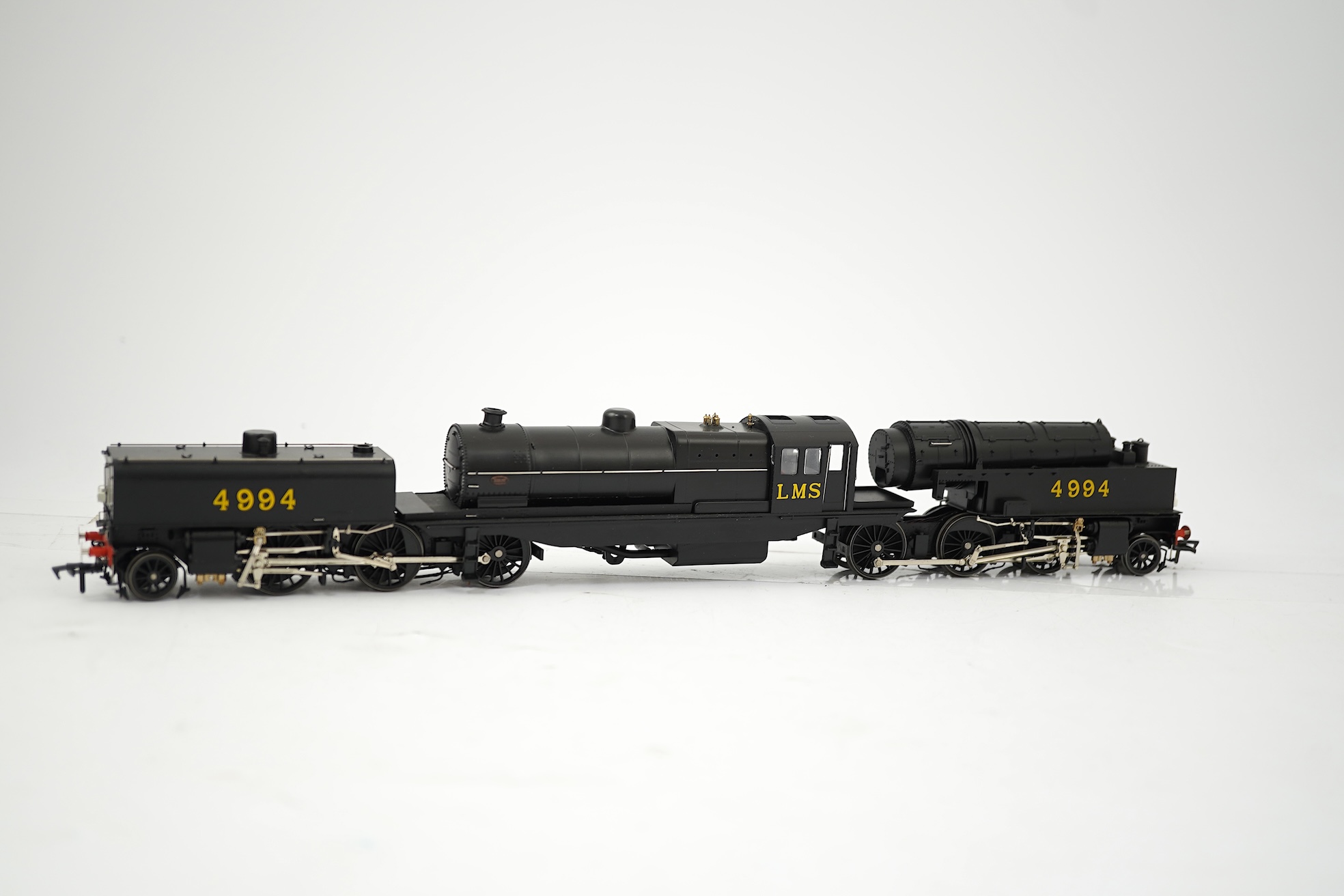 A boxed 00 gauge Heljan model (266203) of LMS Beyer Garrett, 4994, 4-6-0+0-6-4 locomotive, powered for two rail operation.